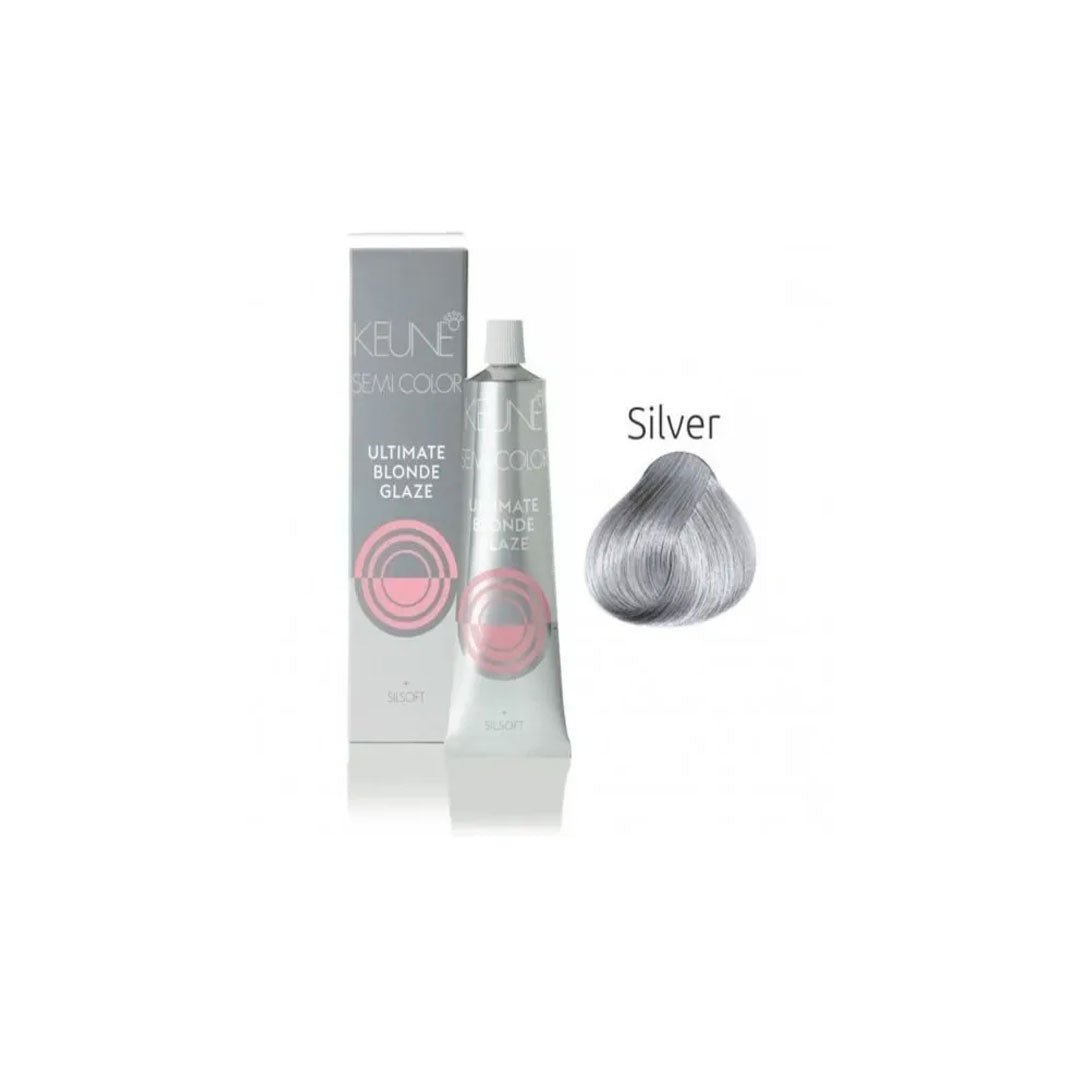 Keune Semi Ultimate Blonde Hair Color - Glaze Silver 60ml