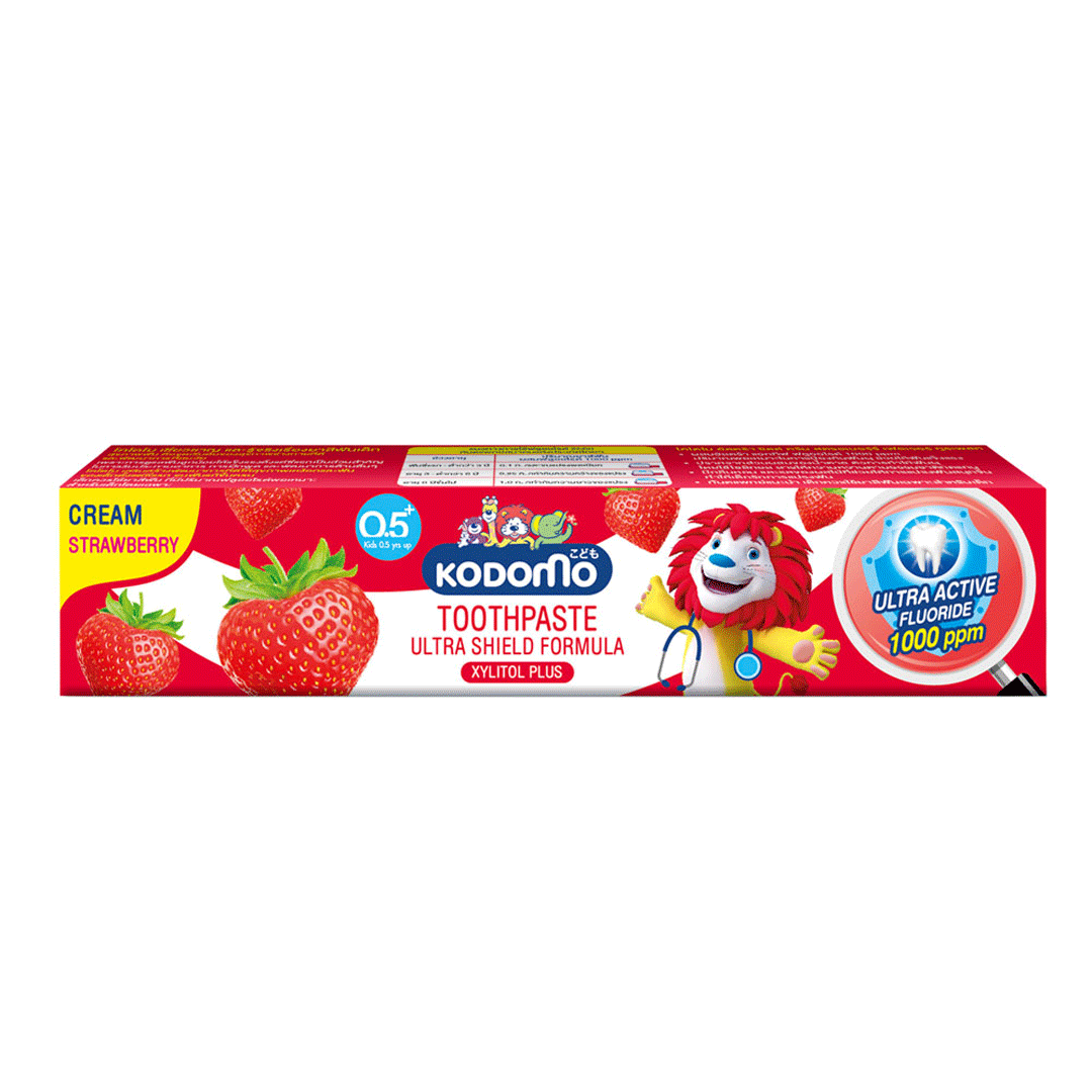 Kodomo Lion Strawberry 0.5+ Yrs Cream Tooth Paste 40gm