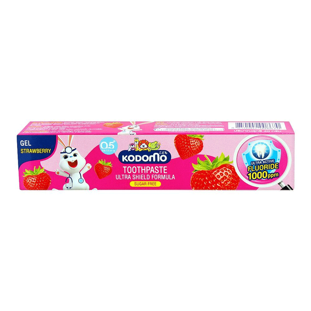 Kodomo Lion Strawberry 0.5 Yrs Gel Tooth Paste 40g