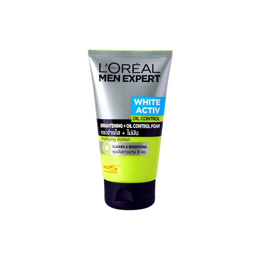 Loreal Men White Oil Control Brightening Foam 100ml