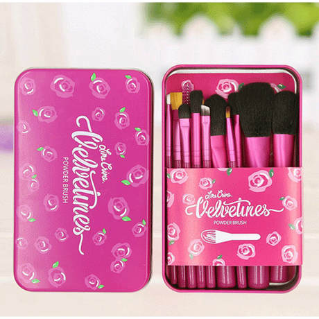 Lime Crime Velvetines Makeup Brushes Set (Pack of 12)