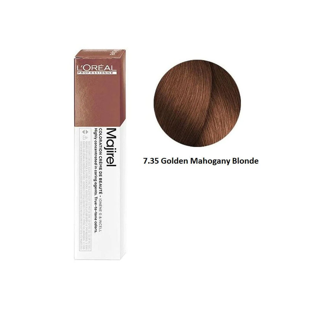 Loreal Professional Majirel Hair Color - 7.35 Golden Mahogni Blonde