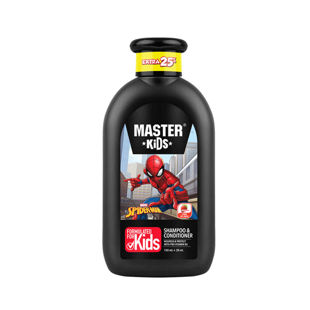 Master Kids Spiderman Hair Shampoo & Conditioner 150ml