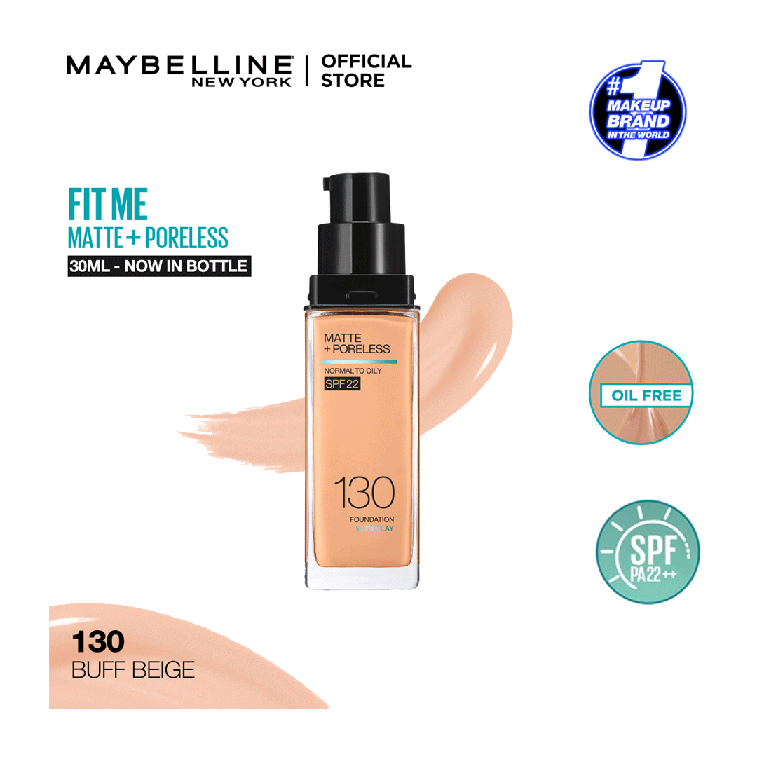 Maybelline Fit Me Matte & Poreless Foundation 30ml - 130 Buff Beige