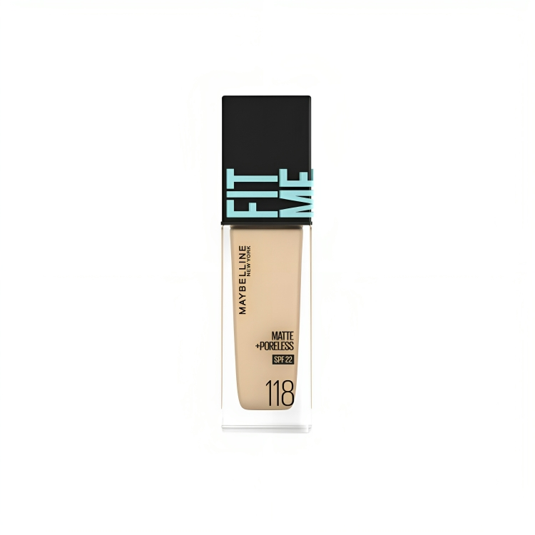 Maybelline Matte Poreless Foundation SPF 22 - 118 Light Beige 30ml