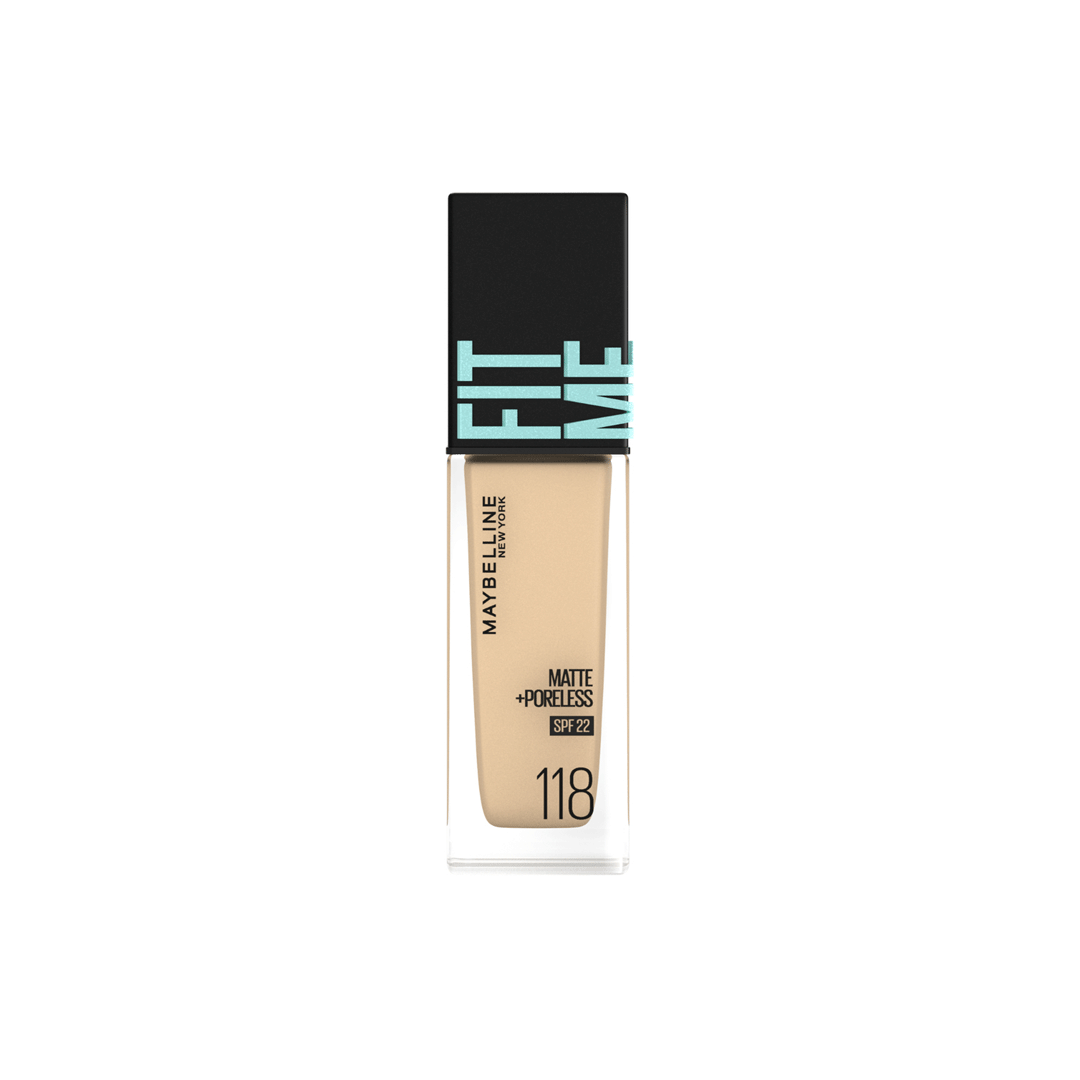 Maybelline SPF22 Matte Poreless Foundation 30ml - 118 Light Beige