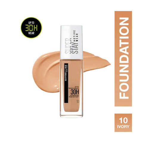 Maybelline 30Hr Superstay Activewear Foundation 30ml - 10 Ivory