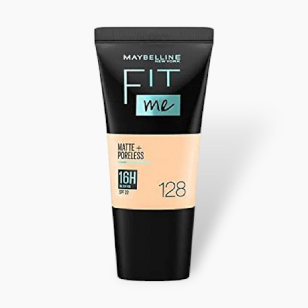 Maybelline Fit Me Matte Poreless Foundation Tube 18ml - 128 Warm Nude