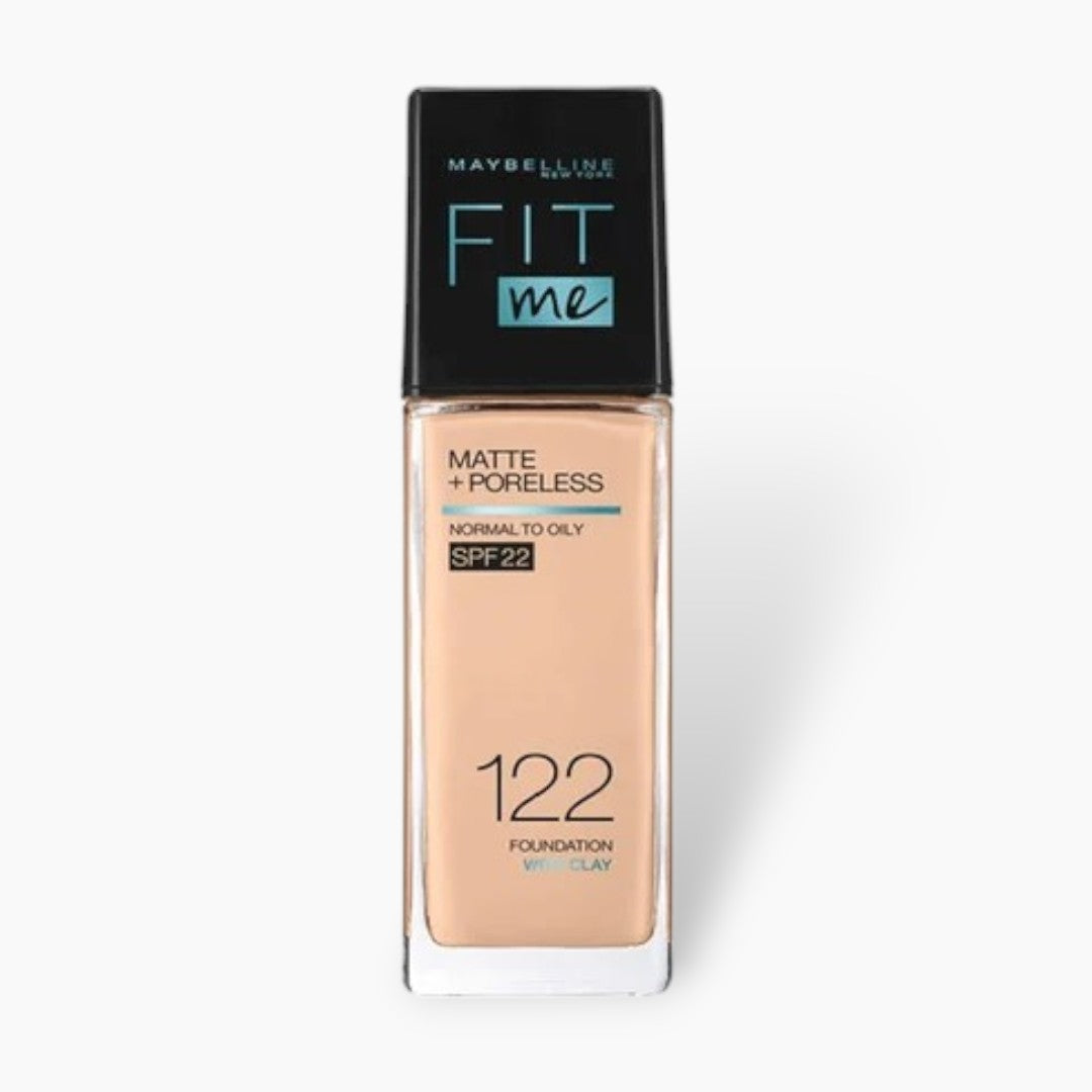 Maybelline Fit Me SPF22 Matte Poreless Foundation - 122 Creamy Beige