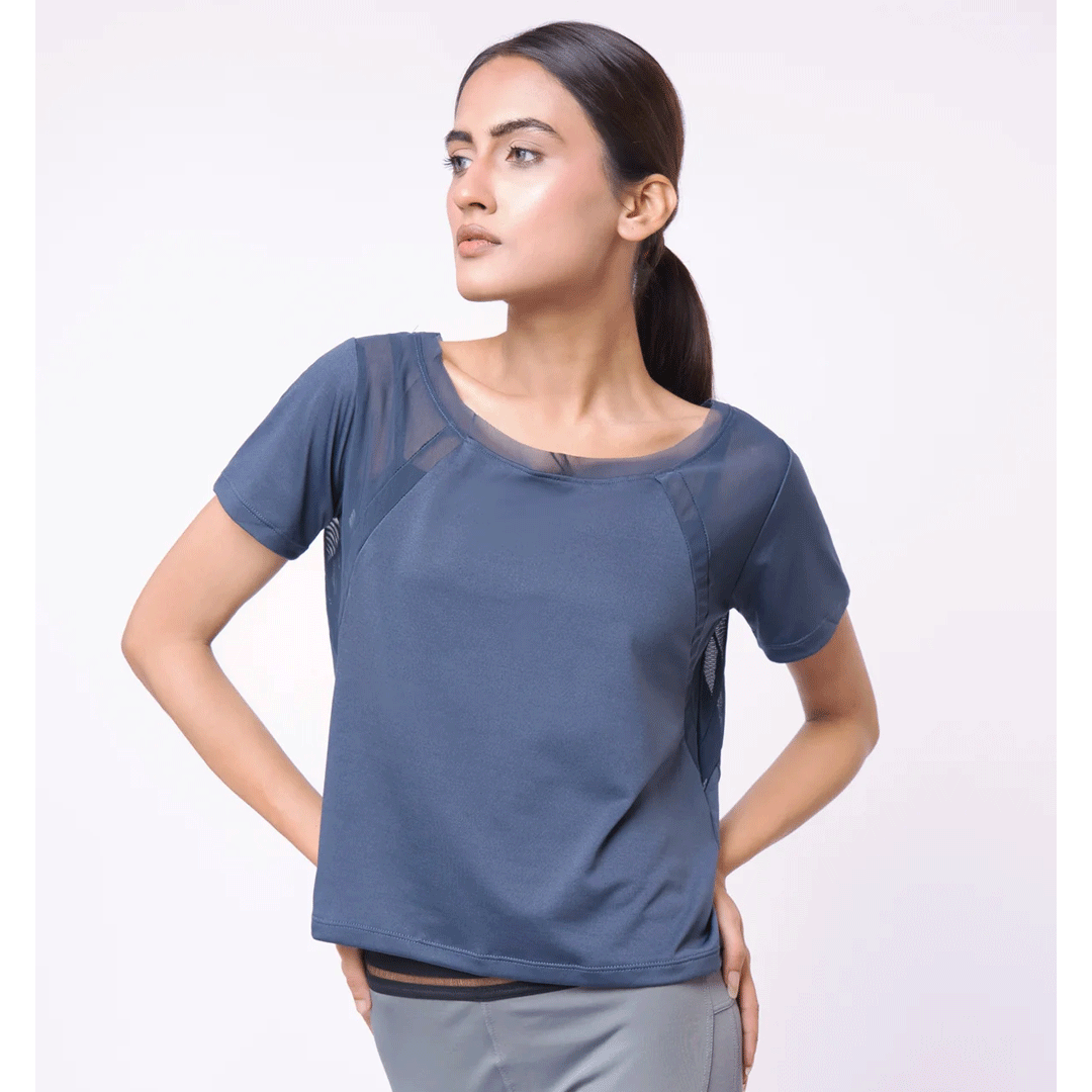 Mesh Tees Blue - UT10