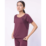 Mesh Tees Maroon - UT10