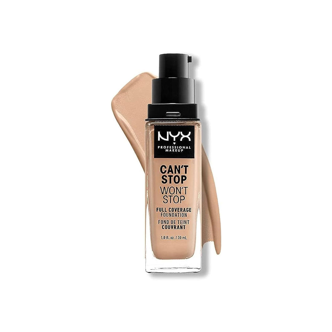 NYX Can't Stop Won't Stop Full Coverage Foundation 30ml - Nude