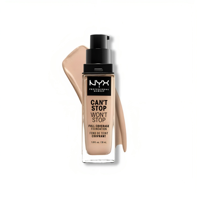 NYX Can't Stop Won't Stop Full Coverage Foundation 30ml - Vanilla