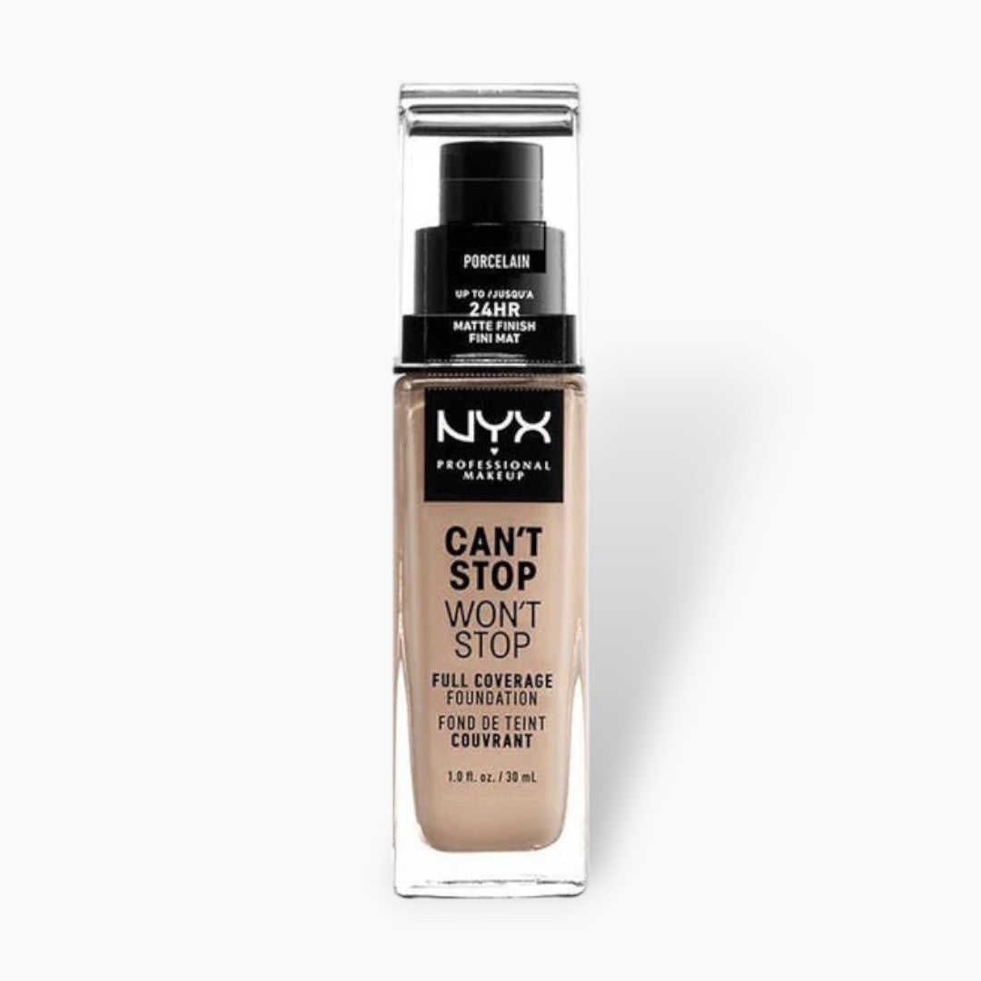 NYX Can't Stop Won't Stop Full Coverage Foundation 30ml - Porcelain