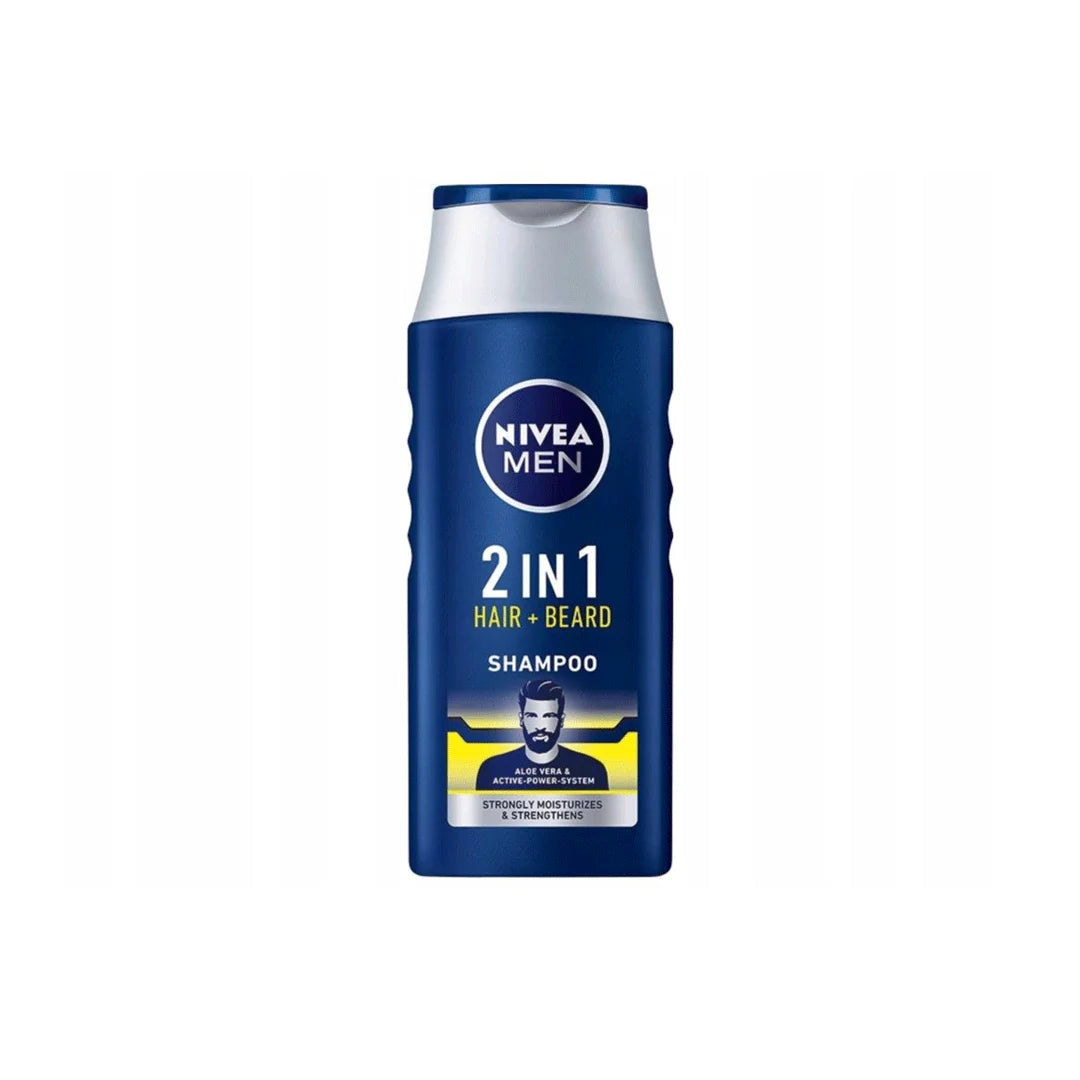 Nivea Men 2 In 1 Hair & Beard Aloe Vera Shampoo 400ml