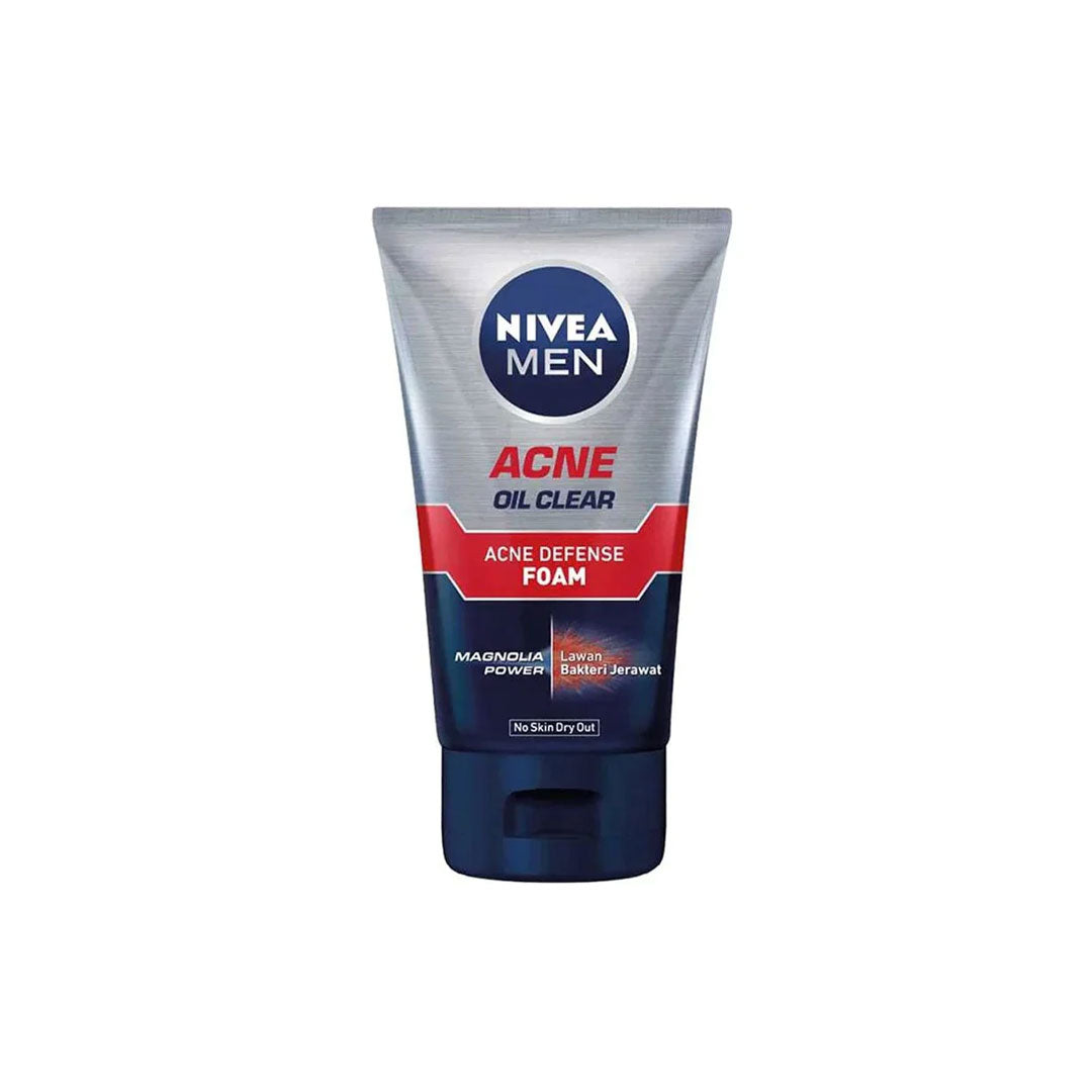 Nivea Men Acne Oil Clear Defense Facial Foam 100ml