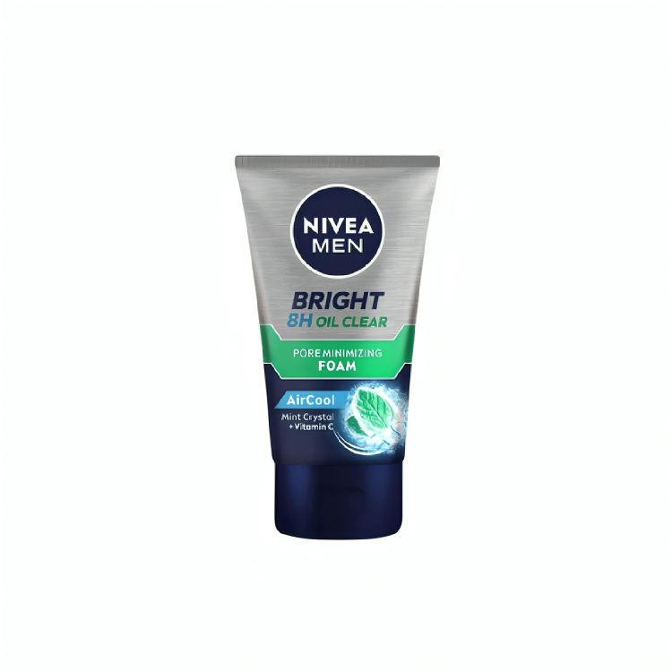 Nivea Men Deep Bright 8H Oil Clear Pore Minimizing Facial Foam 100ml