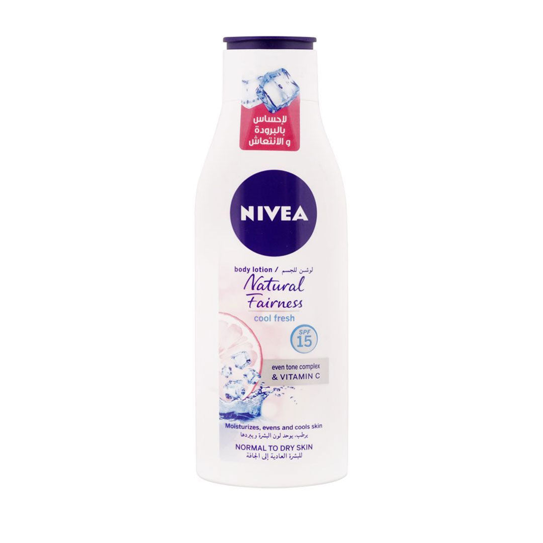 Nivea Natural Fairness Cool Fresh Body Lotion 250ml