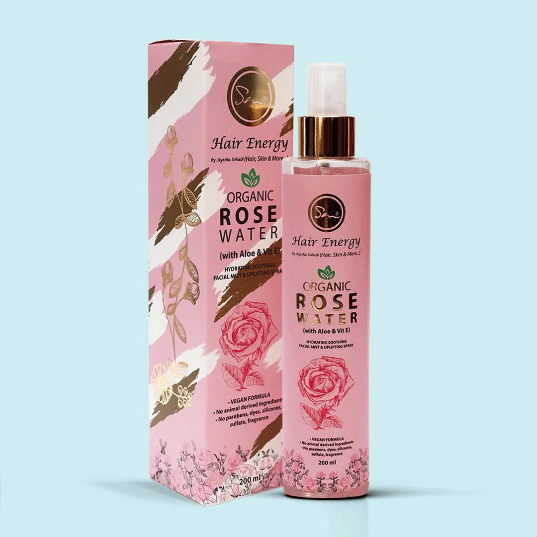 Hair Energy Organic Aloe & Vitamin E Rose Water 200ml