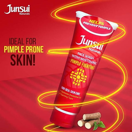 Junsui Natural Pimple Fighting Whitening Face Wash 100g