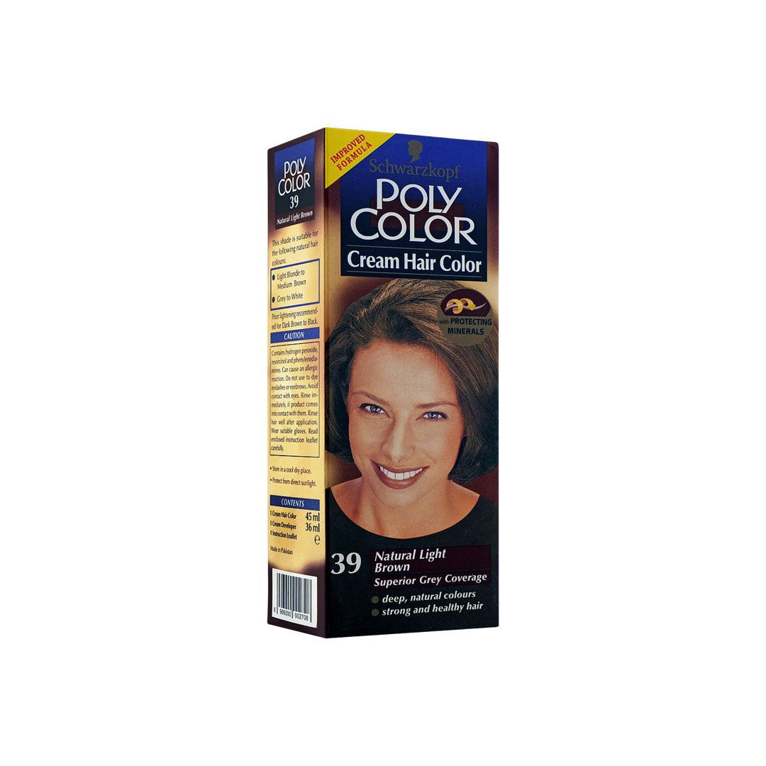 Poly Hair Color No - 39 Natural Light Brown