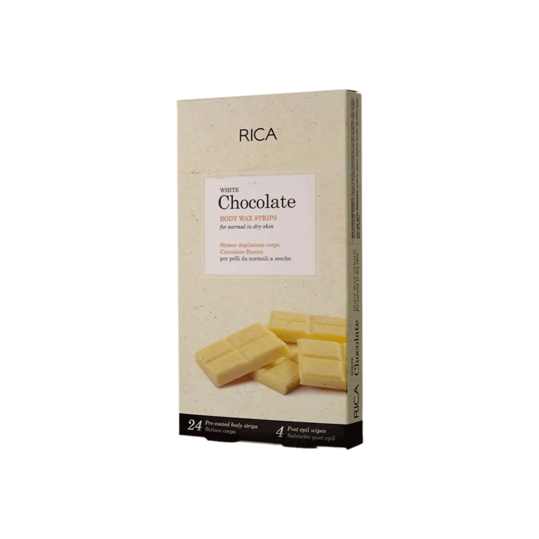 Rica White Chocolate Body Wax Strips 24S