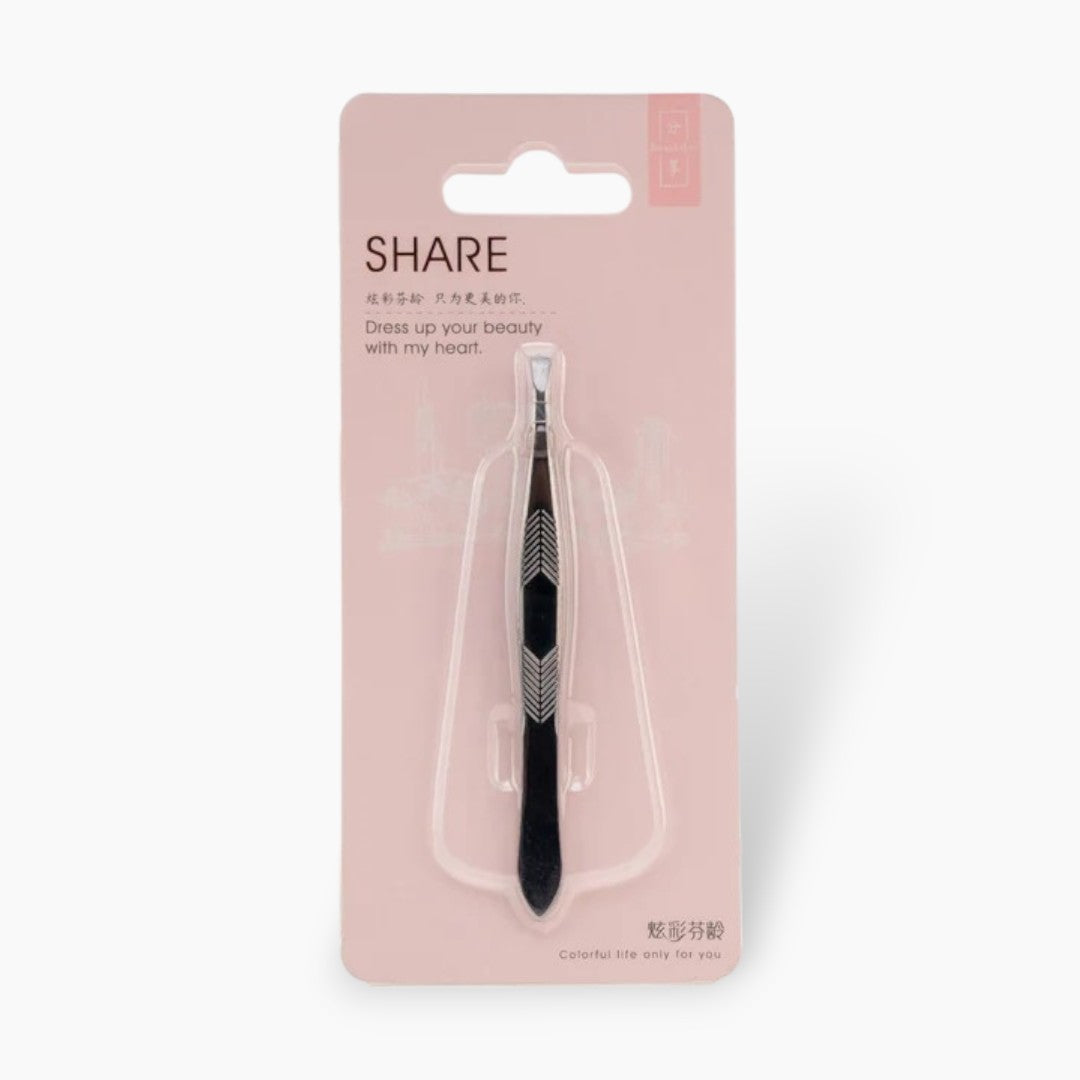 Share Tools Diagonal Stainless Steel Eyebrow Clip F3003A