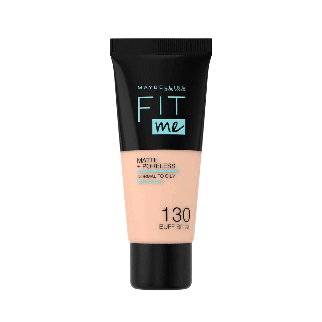 Maybelline Fit Me Matte & Poreless Liquid Tube Foundation 18ml - 130 Buff Beige