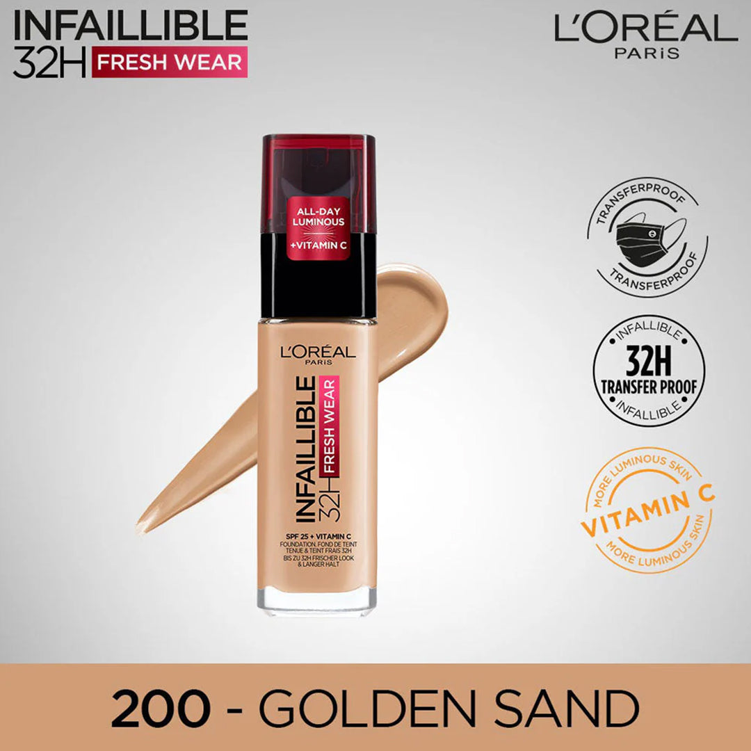 Loreal Infallible Liquid Foundation 30ml - 200