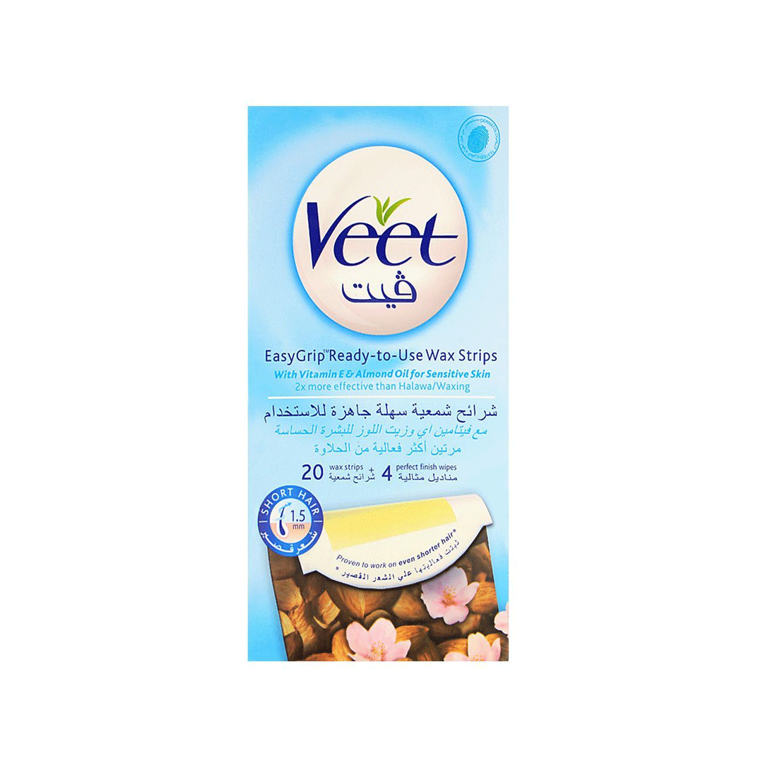 Veet Almond Oil Wax Strips 20'S