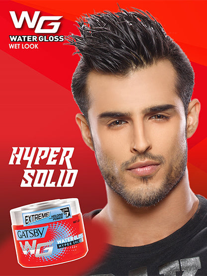 Gatsby Hyper Solid Water Gloss Red Hair Styling Gel 300ml