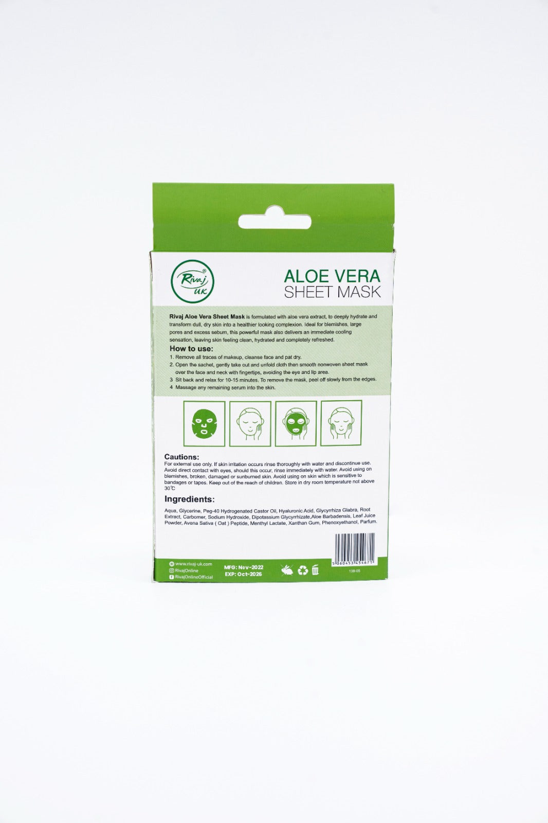 Rivaj Aloe Vera Sheet Mask