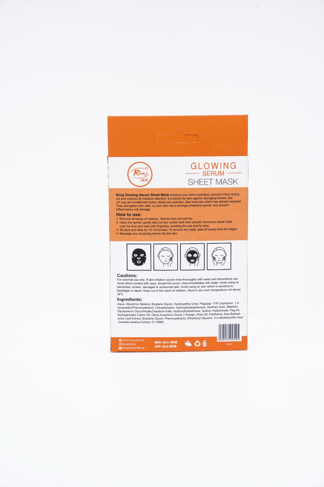 Rivaj Glowing Serum Sheet Mask