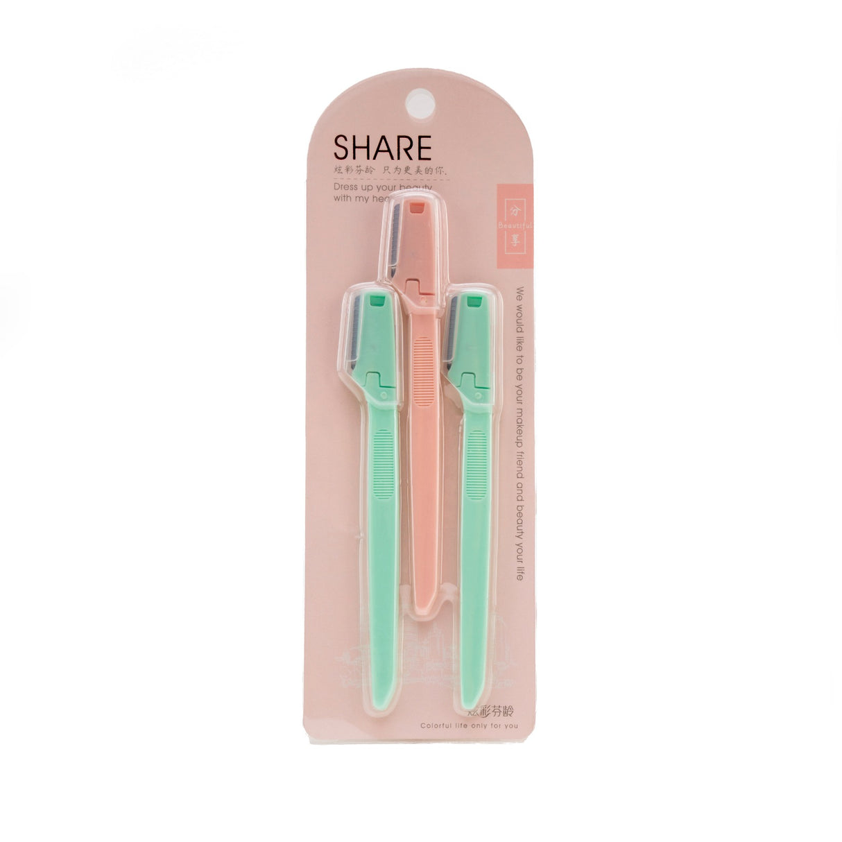 Share Tools Eyebrow Razor F3128A (Pack of 3)