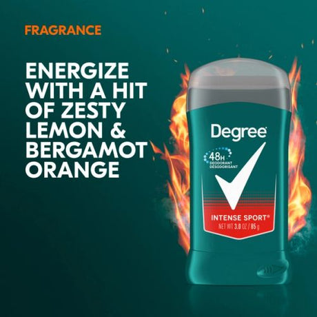 Degree Men Fresh Intense Sport Deodorant 24H Stick 3Oz