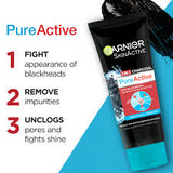 Garnier Pure Active 3 In 1 Charcoal Face Wash 100ml