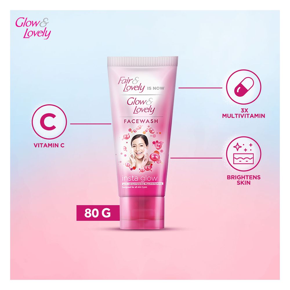 Glow & Lovely Insta Glow Facewash 80g