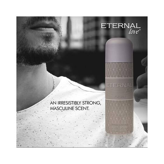 Eternal Love Grey Perfumed Body Spray For Men 200ml