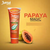 Junsui Naturals Papaya Scrub Whitening Face Wash 100g