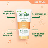 Simple Express Glow Clay Polish Face Wash 150ml