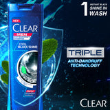 Clear Men Cool Black Shine Triple Anti Dandruff Shampoo 380ml