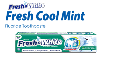 FRESH & WHITE - Fresh Cool Mint Tooth Paste 160gm