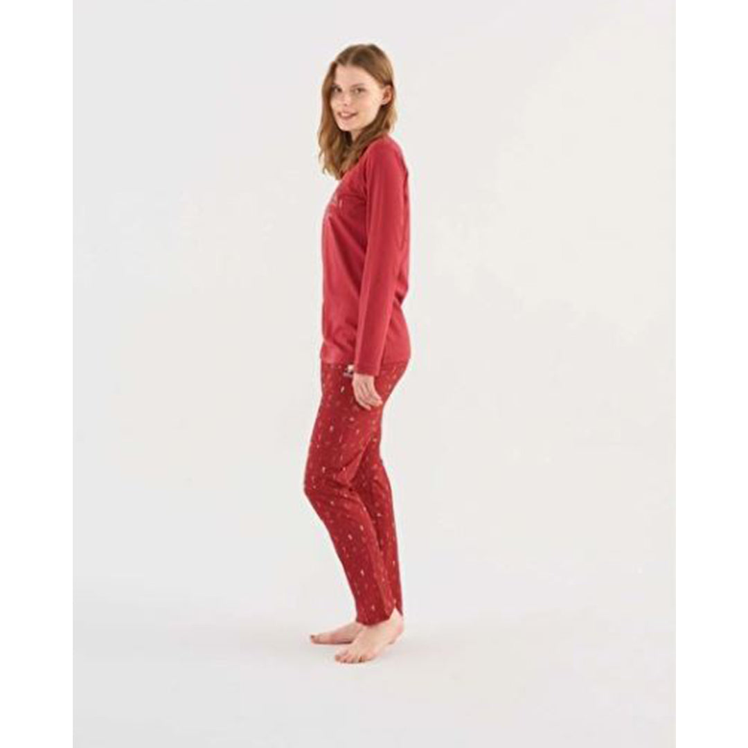 U.S. Polo Assn. Burgundy Pajama Suit 16833