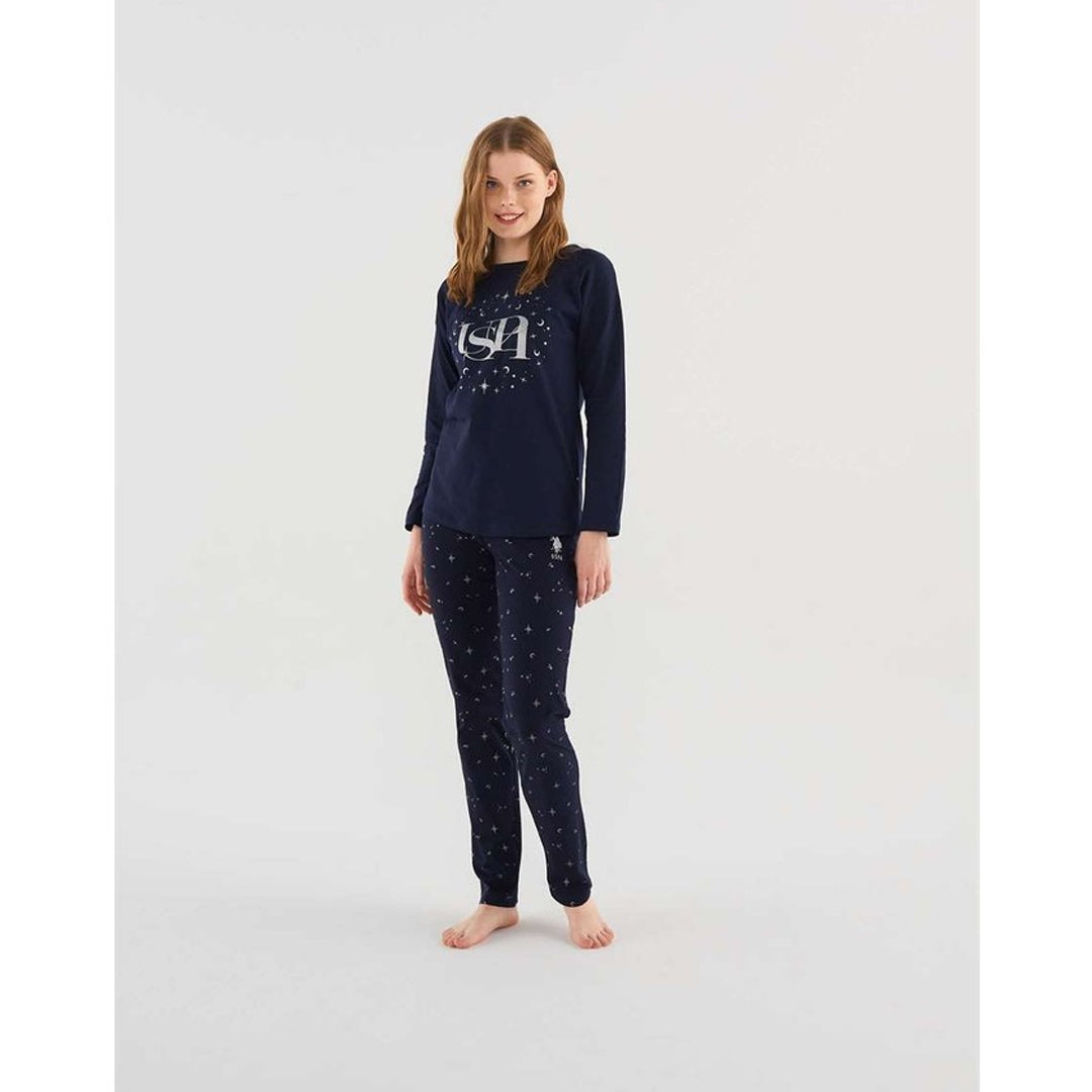 U.S. Polo Assn. Navy Pajama Suit 16838