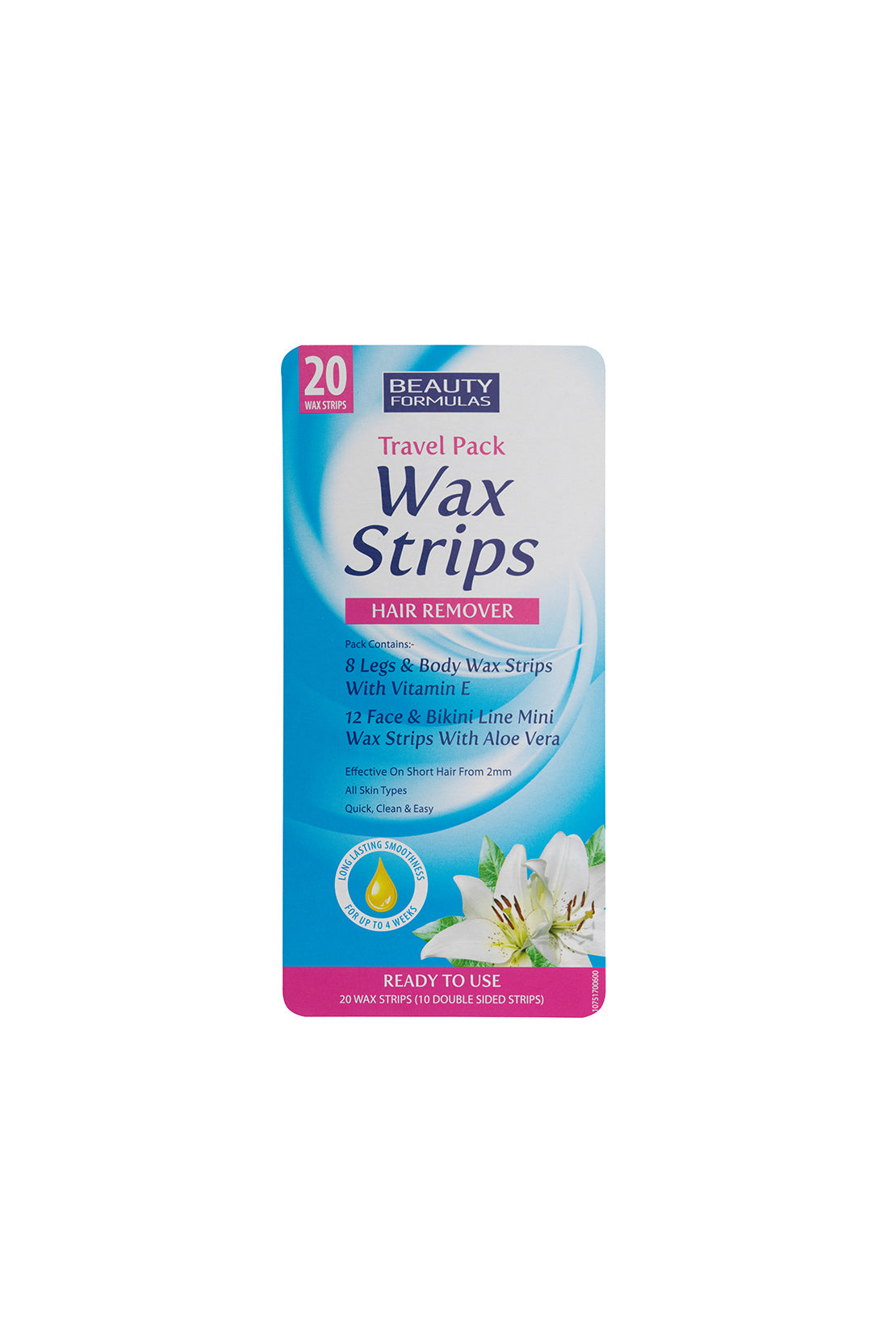 20S Travel Pack Hair Remover Wax Strips RIOS