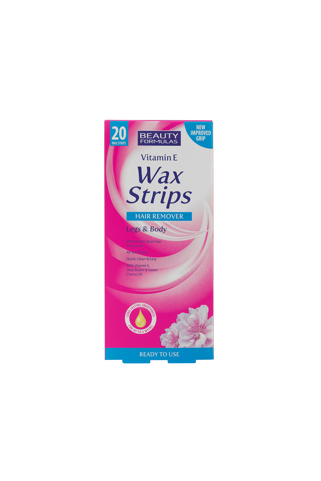 20S Vitamin E Legs & Body Wax Hair Remover Strips RIOS