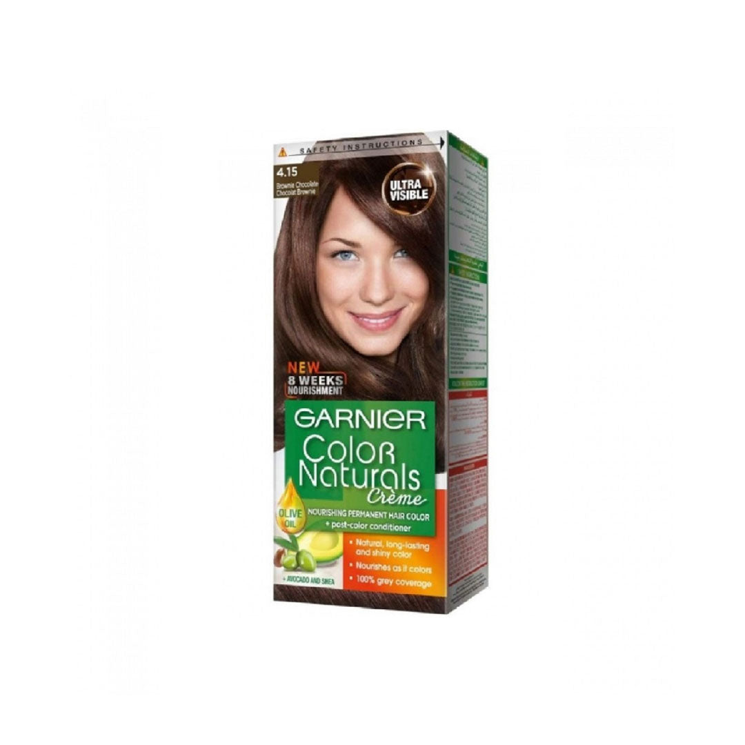 Buy Garnier Color Naturals - 4.15 Frosty Dark Mahogany Hair Color, Hair ...