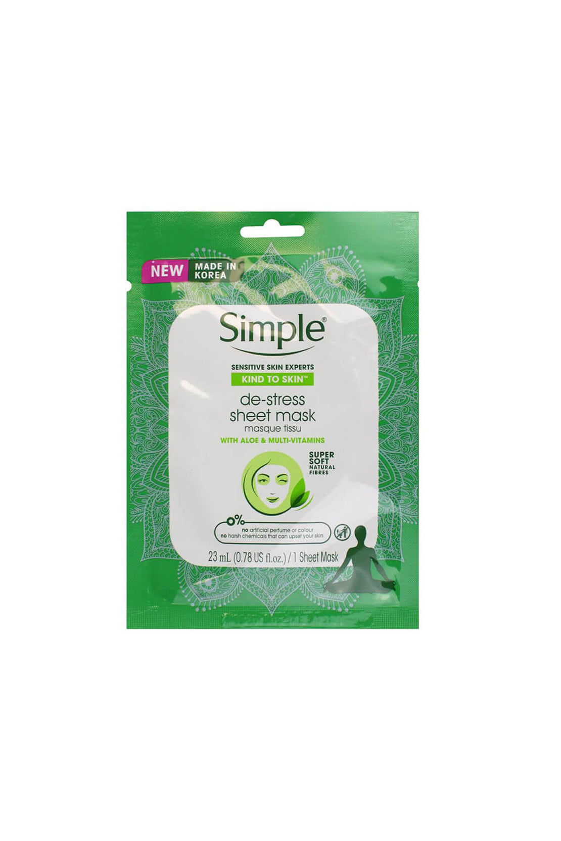 De Stress Sheet Mask 23ml RIOS