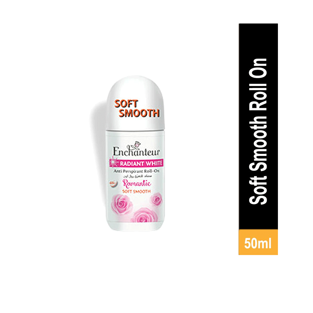 Enchanteur Soft Smooth White Romantic Roll On Deodorant 50ml