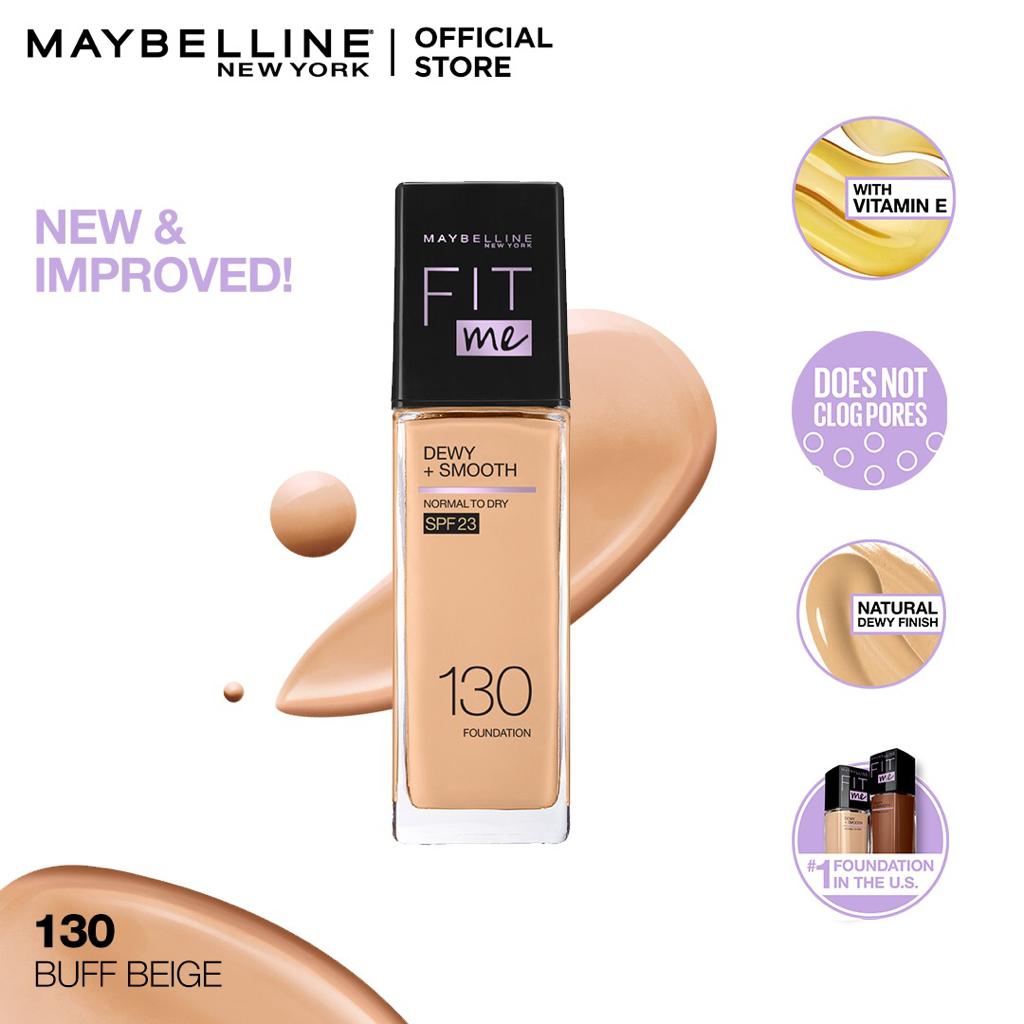 Fit Me Dewy + Smooth Liquid Foundation SPF 23 - 130 Buff Beige 30ml RIOS